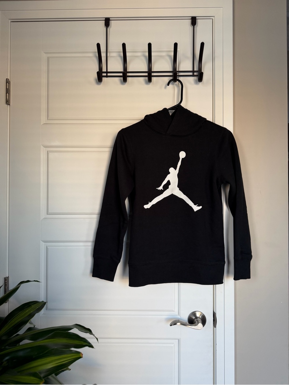 Jordan Black Hoodie with White Jumpman